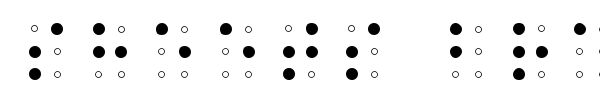 Fonte Sheets Braille