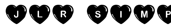 JLR Simple Hearts font preview