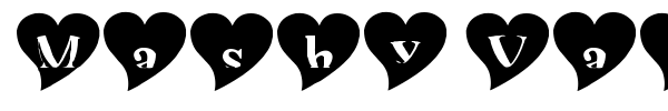Mashy Valentine font preview