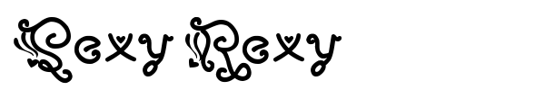 Sexy Rexy font preview