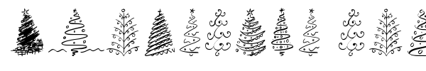 Fonte Christmas Trees Celebration