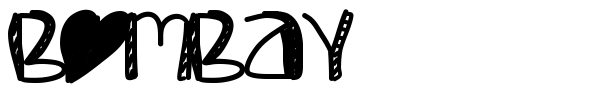 Bombay font preview
