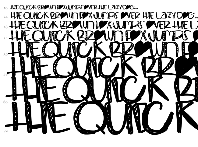 Bombay font waterfall