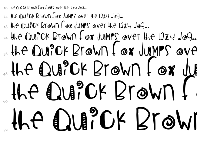 Breakup Season font waterfall