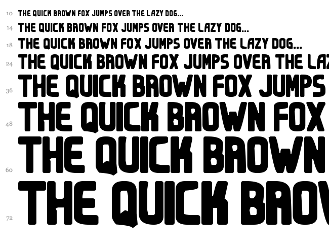 Cokelines font waterfall