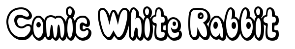 Comic White Rabbit font preview