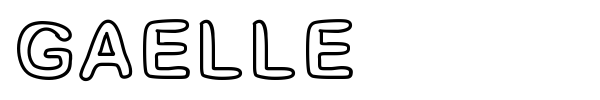 Gaelle font preview