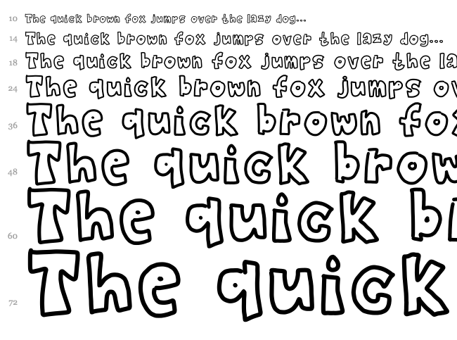 Gedeeee font waterfall