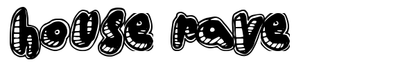 House Rave font preview