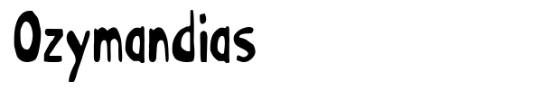 Ozymandias font preview