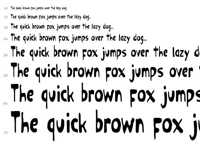 Ozymandias font waterfall