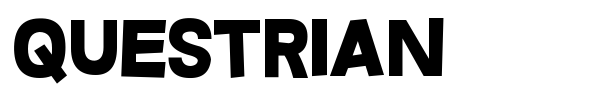 Questrian font preview