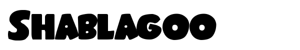 Shablagoo font preview