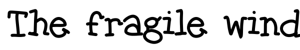 Fonte The fragile wind