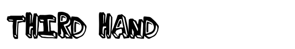 Third Hand font preview