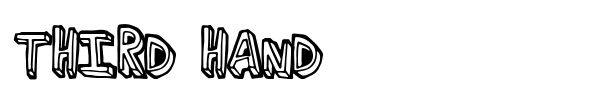 Third Hand font preview