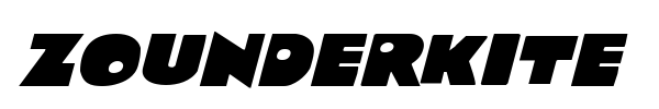 Zounderkite font preview