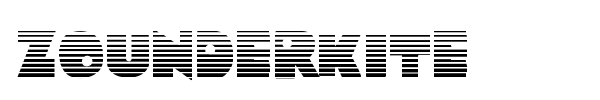 Zounderkite font preview