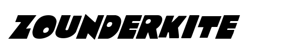 Zounderkite font preview