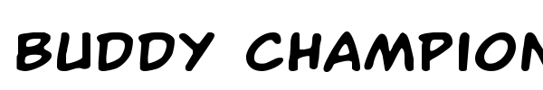 Buddy Champion font preview