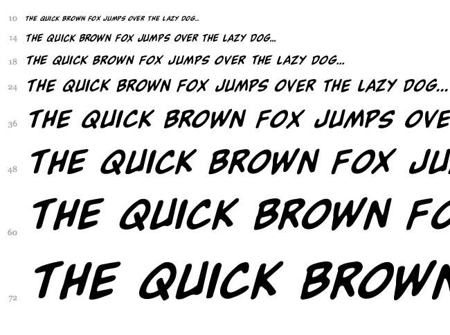 Buddy Champion font waterfall