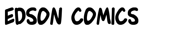 Edson Comics font preview