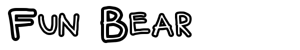 Fun Bear font preview