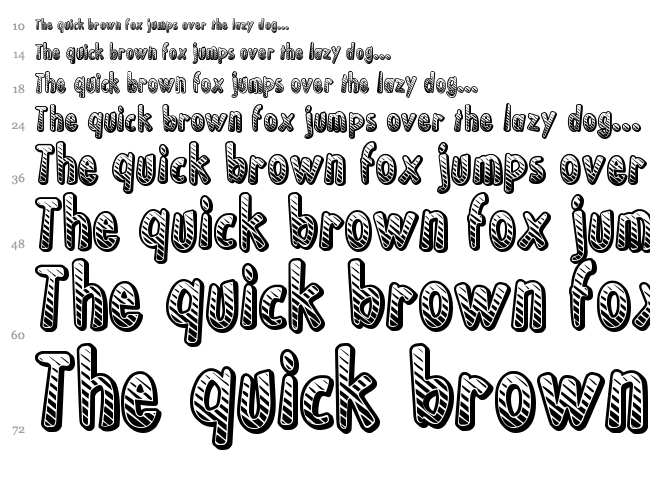 Ka-Boing! font waterfall