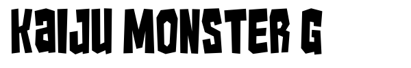Fonte Kaiju Monster G