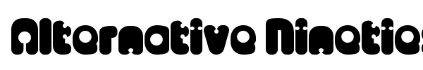 Fonte Alternative Nineties