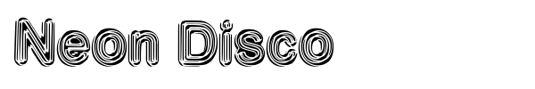 Neon Disco font preview