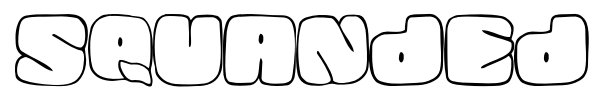 Squanded font preview