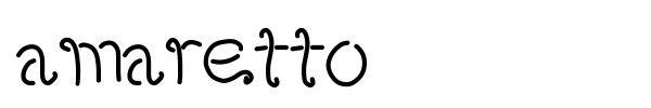 Amaretto font preview