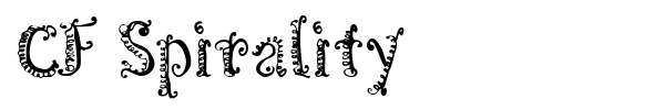 CF Spirality font preview