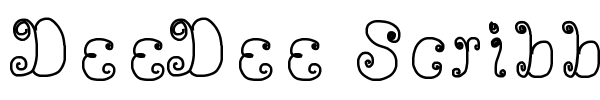 Fonte DeeDee Scribble