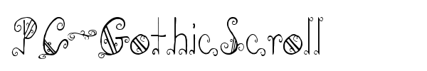 Fonte PC-GothicScroll