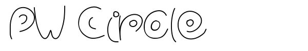 PW Circle font preview