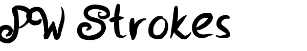 Fonte PW Strokes