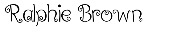 Fonte Ralphie Brown