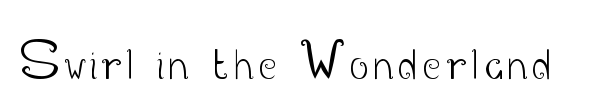 Swirl in the Wonderland font preview