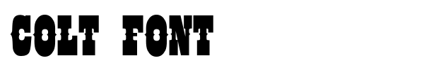 Fonte Colt Font