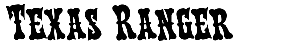 Texas Ranger font preview