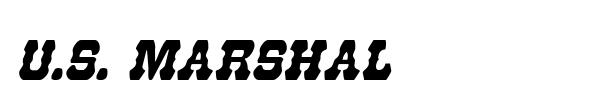 U.S. Marshal font preview