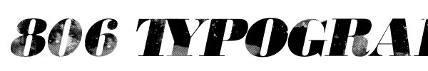 Fonte 806 Typography