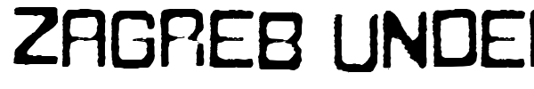 Zagreb Underground font preview
