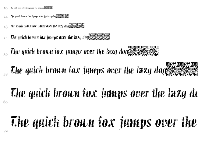 Blueberry Waffle font waterfall