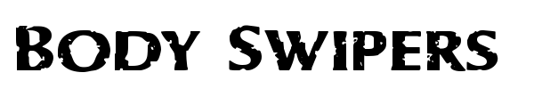 Body Swipers font preview