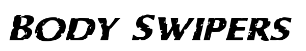 Body Swipers font preview