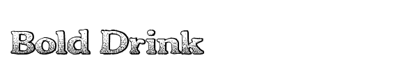 Fonte Bold Drink