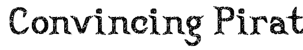 Convincing Pirate font preview